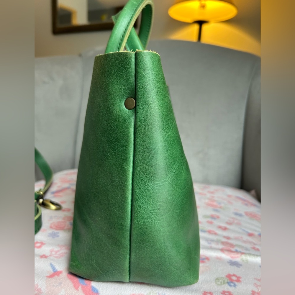 Portland Leather Large Raindrop Cowboy Mint - Picture 6 of 8